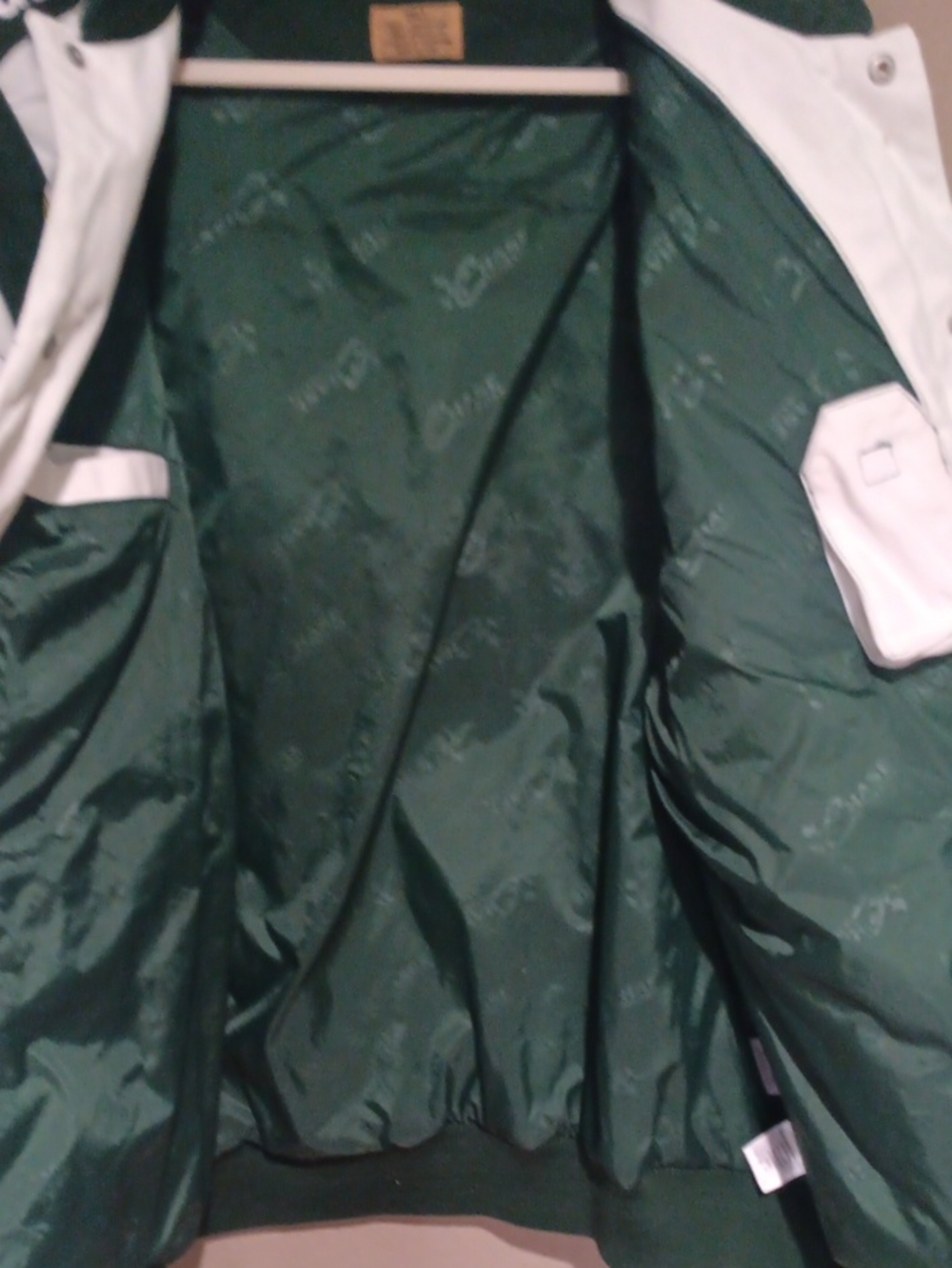 Dale Jr. Chase AMP Energy Men's White and Dark Green Racing Jacket - Picture 9 of 10